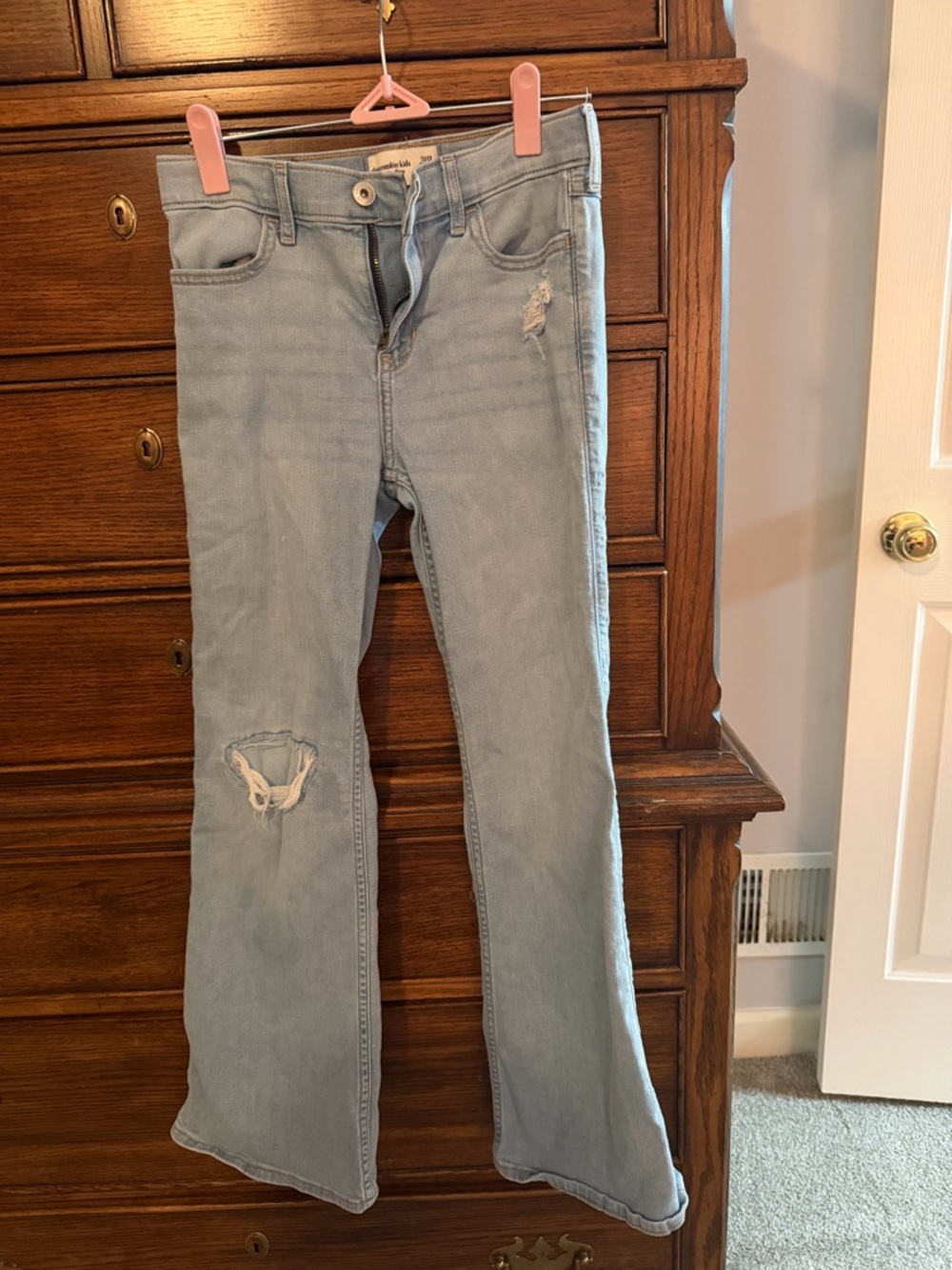 FIVE pairs abercrombie kids Jeans 11/12